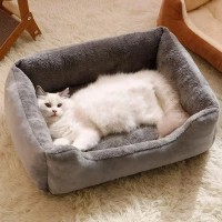 FUNITAYA Orthopedic Cat and Dog Bed - Supportive, Memory Foam Bed for Pets, Removable Cover, and Anti-Skid Base