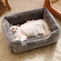 FUNITAYA Orthopedic Cat and Dog Bed - Supportive, Memory Foam Bed for Pets, Removable Cover, and Anti-Skid Base